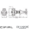 Cifial 32217MW.L 32217MW.R Brookhaven Cross 3 4 Inch Wall Stop Valve Dimensions